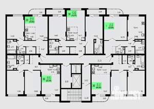 2-к квартира, строящийся дом, 54м2, 5/9 этаж