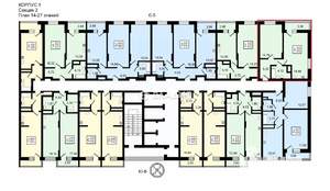 1-к квартира, вторичка, 44м2, 15/27 этаж