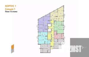 2-к квартира, вторичка, 56м2, 13/21 этаж