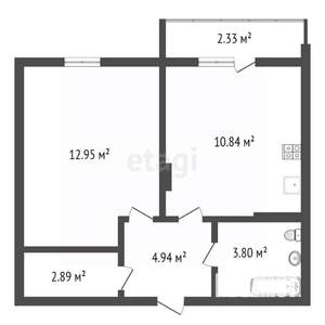 1-к квартира, вторичка, 35м2, 15/24 этаж