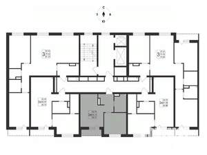 2-к квартира, вторичка, 36м2, 2/17 этаж