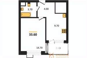 1-к квартира, вторичка, 34м2, 2/11 этаж