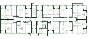 2-к квартира, строящийся дом, 58м2, 1/13 этаж