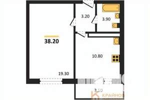 1-к квартира, вторичка, 38м2, 4/17 этаж