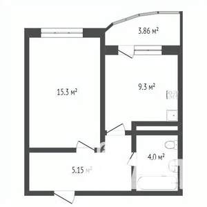1-к квартира, вторичка, 37м2, 5/25 этаж