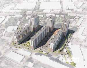 1-к квартира, строящийся дом, 36м2, 1/17 этаж