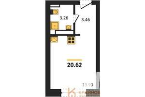 Студия квартира, вторичка, 21м2, 18/28 этаж