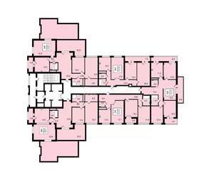 2-к квартира, строящийся дом, 65м2, 5/24 этаж