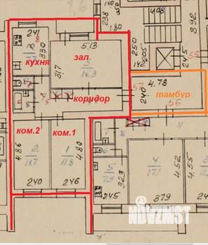 3-к квартира, вторичка, 62м2, 3/9 этаж
