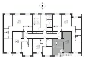 2-к квартира, вторичка, 43м2, 2/17 этаж