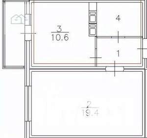 1-к квартира, вторичка, 38м2, 1/17 этаж