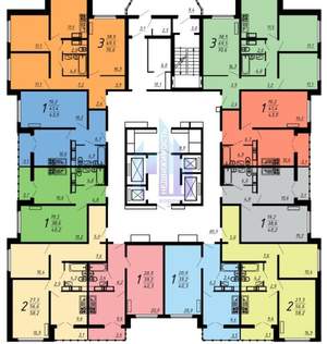 1-к квартира, вторичка, 43м2, 10/25 этаж