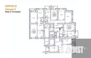 3-к квартира, вторичка, 100м2, 8/16 этаж