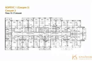 2-к квартира, вторичка, 57м2, 15/17 этаж