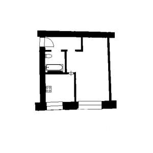 1-к квартира, вторичка, 32м2, 4/5 этаж
