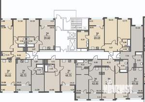2-к квартира, сданный дом, 67м2, 5/12 этаж