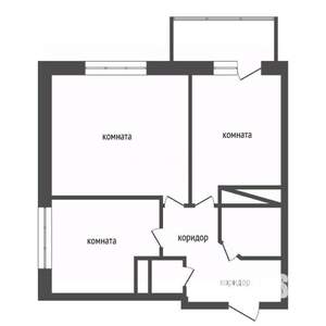 2-к квартира, вторичка, 49м2, 3/17 этаж