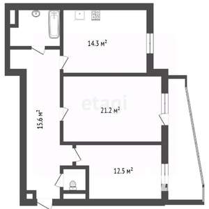 3-к квартира, вторичка, 85м2, 12/17 этаж