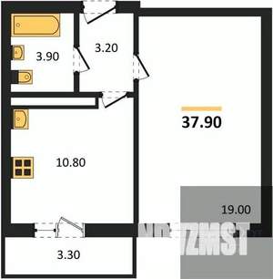 1-к квартира, вторичка, 38м2, 13/17 этаж