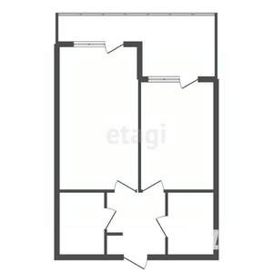1-к квартира, вторичка, 48м2, 5/22 этаж