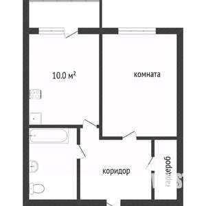 1-к квартира, вторичка, 35м2, 1/9 этаж
