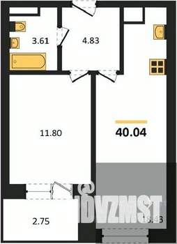 1-к квартира, вторичка, 40м2, 3/28 этаж