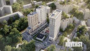 2-к квартира, строящийся дом, 52м2, 19/25 этаж