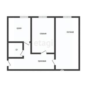 2-к квартира, вторичка, 39м2, 1/4 этаж