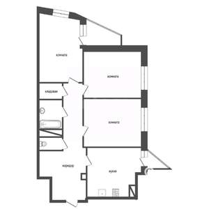3-к квартира, вторичка, 105м2, 2/13 этаж