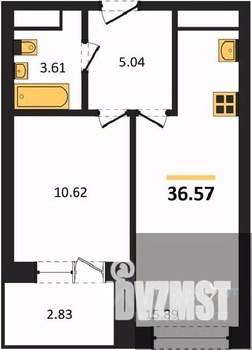 1-к квартира, вторичка, 37м2, 6/28 этаж