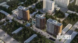 Студия квартира, строящийся дом, 21м2, 6/15 этаж