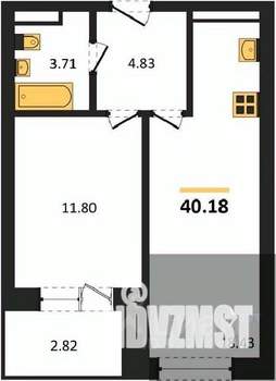 1-к квартира, вторичка, 40м2, 2/28 этаж