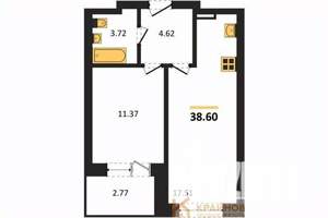 1-к квартира, вторичка, 39м2, 5/28 этаж