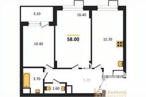 2-к квартира, вторичка, 58м2, 8/11 этаж