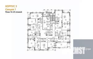 1-к квартира, вторичка, 46м2, 19/25 этаж