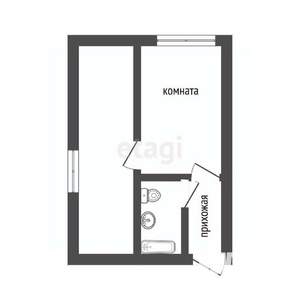 Студия квартира, вторичка, 32м2, 8/17 этаж