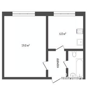 1-к квартира, вторичка, 30м2, 3/5 этаж