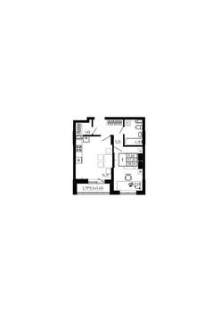 1-к квартира, строящийся дом, 39м2, 11/17 этаж