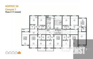 1-к квартира, вторичка, 39м2, 16/17 этаж