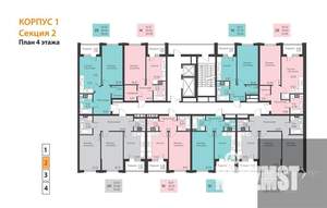 1-к квартира, вторичка, 41м2, 4/18 этаж