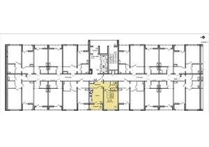 1-к квартира, вторичка, 43м2, 2/18 этаж