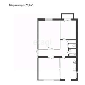 3-к квартира, вторичка, 72м2, 4/5 этаж