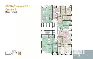 1-к квартира, вторичка, 71м2, 4/24 этаж