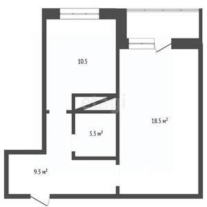 1-к квартира, вторичка, 42м2, 16/22 этаж