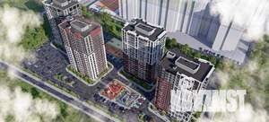 1-к квартира, строящийся дом, 40м2, 1/20 этаж