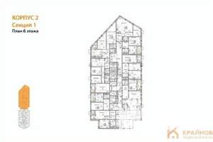 1-к квартира, вторичка, 49м2, 6/21 этаж