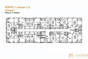 1-к квартира, вторичка, 40м2, 7/11 этаж