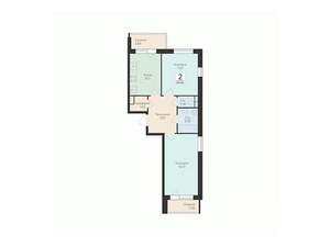 2-к квартира, вторичка, 55м2, 4/17 этаж