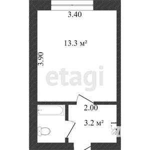 Студия квартира, вторичка, 18м2, 3/5 этаж