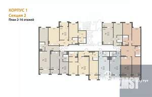 2-к квартира, вторичка, 66м2, 16/18 этаж